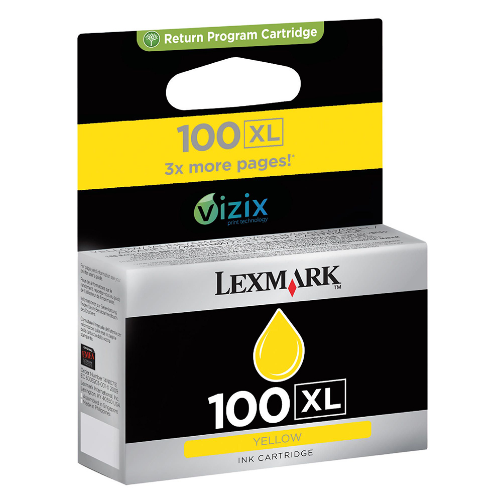 Lexmark InkJet 108 yellow Return Program Ink Cartridge Standard Yield